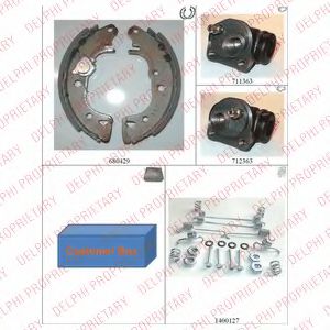 DELPHI 870 Тормозные колодоки 