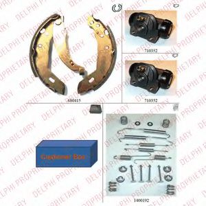 DELPHI 871 Тормозные колодоки 