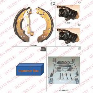 DELPHI 873 Тормозные колодоки 