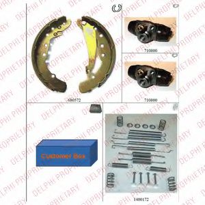 DELPHI 879 Тормозные колодоки 