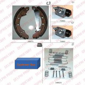 DELPHI 891 Тормозные колодоки для SKODA (Шкода) DELPHI 891 Тормозные колодоки для SKODA (Шкода)