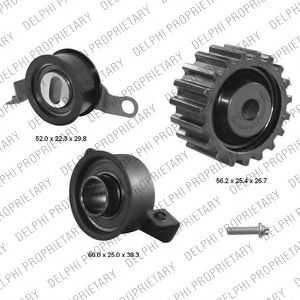 DELPHI KDB211C Комплект ремня ГРМ для FORD FIESTA (Форд Фиэста) DELPHI KDB211C Комплект ремня ГРМ для FORD FIESTA (Форд Фиэста)