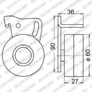 DELPHI KDB233 Комплект ремня ГРМ для NISSAN 200 SX (Ниссан 200 сx) DELPHI KDB233 Комплект ремня ГРМ для NISSAN 200 SX (Ниссан 200 сx)