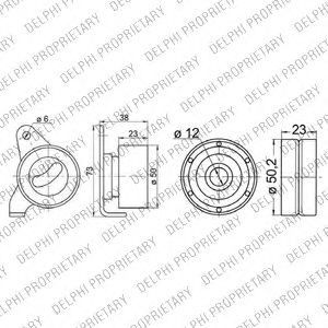 DELPHI KDB245 Комплект ремня ГРМ для TOYOTA COROLLA FX (Тойота/тоета Cоролла инфинити фх) DELPHI KDB245 Комплект ремня ГРМ для TOYOTA COROLLA FX (Тойота/тоета Cоролла инфинити фх)