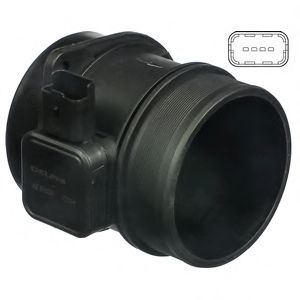 DELPHI AF10230-12B1 Расходомер воздуха для PEUGEOT 407 (Пежо 407) DELPHI AF10230-12B1 Расходомер воздуха для PEUGEOT 407 (Пежо 407)