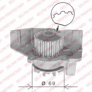 DELPHI WP1601 Водяной насос для ROVER 400 (Ровер 400) DELPHI WP1601 Водяной насос для ROVER 400 (Ровер 400)