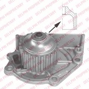 DELPHI WP1729 Водяной насос для ROVER 400 (Ровер 400) DELPHI WP1729 Водяной насос для ROVER 400 (Ровер 400)