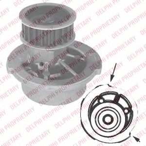 DELPHI WP1843 Водяной насос для OPEL VECTRA B (Опель Вектра б) DELPHI WP1843 Водяной насос для OPEL VECTRA B (Опель Вектра б)