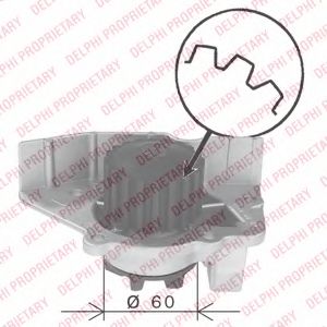DELPHI WP1863 Водяной насос для PEUGEOT 406 (Пежо 406) DELPHI WP1863 Водяной насос для PEUGEOT 406 (Пежо 406)