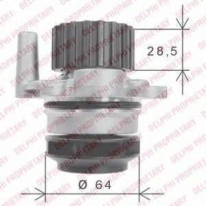 DELPHI WP1897 Водяной насос для SEAT IBIZA III (Сеат Ибица 3) DELPHI WP1897 Водяной насос для SEAT IBIZA III (Сеат Ибица 3)