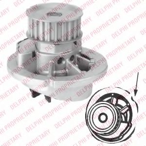 DELPHI WP2527 Водяной насос для OPEL VECTRA B (Опель Вектра б) DELPHI WP2527 Водяной насос для OPEL VECTRA B (Опель Вектра б)