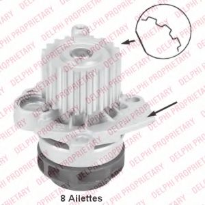 DELPHI WP2418 Водяной насос для SEAT ALTEA (Сеат Алтэа) DELPHI WP2418 Водяной насос для SEAT ALTEA (Сеат Алтэа)
