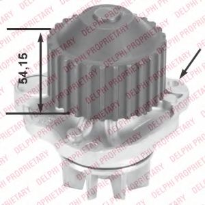 DELPHI WP2502 Водяной насос для PEUGEOT 607 (Пежо 607) DELPHI WP2502 Водяной насос для PEUGEOT 607 (Пежо 607)