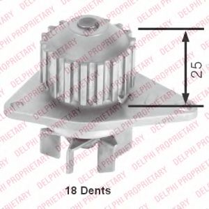 DELPHI WP2520 Водяной насос для CITROËN C3 II (CитроËн С3 2) DELPHI WP2520 Водяной насос для CITROËN C3 II (CитроËн С3 2)