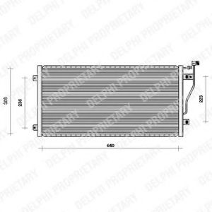 DELPHI TSP0225008 Конденсатор, кондиционер для BMW 7 (Бмв 7) DELPHI TSP0225008 Конденсатор, кондиционер для BMW 7 (Бмв 7)
