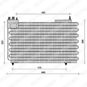 DELPHI TSP0225020 Конденсатор, кондиционер для CITROëN (Cитроëн) DELPHI TSP0225020 Конденсатор, кондиционер для CITROëN (Cитроëн)
