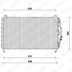 DELPHI TSP0225052 Конденсатор, кондиционер для OPEL OMEGA A (Опель Омэга а) DELPHI TSP0225052 Конденсатор, кондиционер для OPEL OMEGA A (Опель Омэга а)