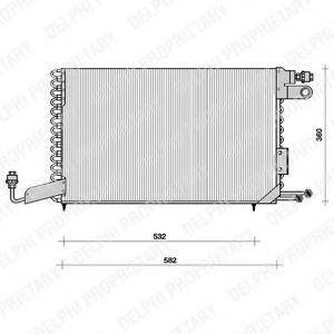 DELPHI TSP0225101 Конденсатор, кондиционер для VOLKSWAGEN JETTA II (Фольксваген Жэтта 2) DELPHI TSP0225101 Конденсатор, кондиционер для VOLKSWAGEN JETTA II (Фольксваген Жэтта 2)