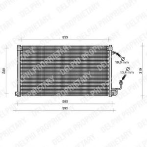 DELPHI TSP0225119 Конденсатор, кондиционер для CITROëN (Cитроëн) DELPHI TSP0225119 Конденсатор, кондиционер для CITROëN (Cитроëн)