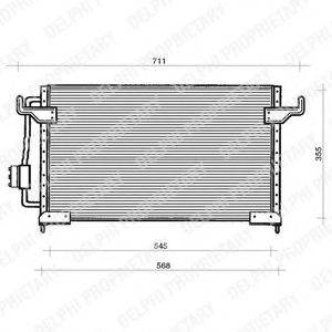 DELPHI TSP0225120 Конденсатор, кондиционер для CITROëN (Cитроëн) DELPHI TSP0225120 Конденсатор, кондиционер для CITROëN (Cитроëн)