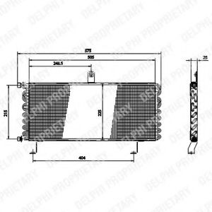 DELPHI TSP0225175 Конденсатор, кондиционер для PEUGEOT 309 II (Пежо 309 2) DELPHI TSP0225175 Конденсатор, кондиционер для PEUGEOT 309 II (Пежо 309 2)