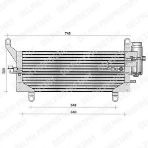 DELPHI TSP0225188 Конденсатор, кондиционер для BMW 7 (Бмв 7) DELPHI TSP0225188 Конденсатор, кондиционер для BMW 7 (Бмв 7)