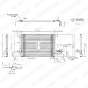 DELPHI TSP0225482 Конденсатор, кондиционер для AUDI TT (Ауди Тт) DELPHI TSP0225482 Конденсатор, кондиционер для AUDI TT (Ауди Тт)