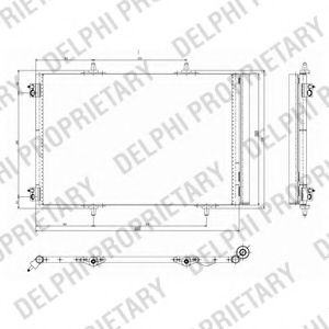 DELPHI TSP0225642 Конденсатор, кондиционер для PEUGEOT (Пежо) DELPHI TSP0225642 Конденсатор, кондиционер для PEUGEOT (Пежо)