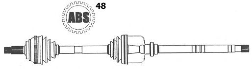FARCOM 121779 Приводной вал 