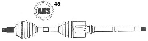 FARCOM 121782 Приводной вал 