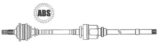 FARCOM 121784 Приводной вал 