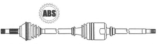 FARCOM 121838 Приводной вал 