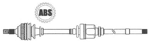 FARCOM 122562 Приводной вал 