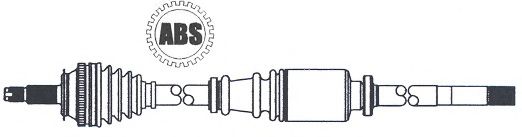 FARCOM 122639 Приводной вал 