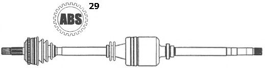 FARCOM 122948 Приводной вал для FIAT ULYSSE (Фиат Улисс) FARCOM 122948 Приводной вал для FIAT ULYSSE (Фиат Улисс)
