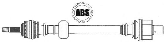 FARCOM 123134 Приводной вал для VOLVO 480 E (Вольво 480 э)