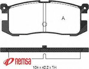 METZGER 1170720 Тормозные колодки для MAZDA 626 III (Мазда 626 3) METZGER 1170720 Тормозные колодки для MAZDA 626 III (Мазда 626 3)