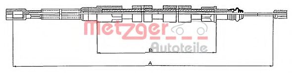 METZGER 10.739 Трос, стояночная тормозная система для VOLKSWAGEN T3 CARAVELLE (Фольксваген Т3 cараvэллэ) METZGER 10.739 Трос, стояночная тормозная система для VOLKSWAGEN T3 CARAVELLE (Фольксваген Т3 cараvэллэ)