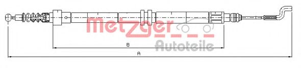 METZGER 10.7392 Трос, стояночная тормозная система для VOLKSWAGEN T4 MULTIVAN (Фольксваген Т4 мултиvан) METZGER 10.7392 Трос, стояночная тормозная система для VOLKSWAGEN T4 MULTIVAN (Фольксваген Т4 мултиvан)