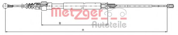 METZGER 10.7509 Трос, стояночная тормозная система для SEAT ALTEA (Сеат Алтэа) METZGER 10.7509 Трос, стояночная тормозная система для SEAT ALTEA (Сеат Алтэа)