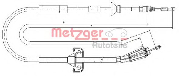 METZGER 10.8065 Трос, стояночная тормозная система для VOLVO (Вольво) METZGER 10.8065 Трос, стояночная тормозная система для VOLVO (Вольво)