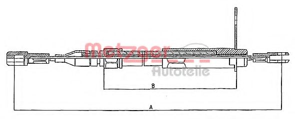 METZGER 10.943 Трос, стояночная тормозная система для MERCEDES-BENZ E-CLASS (Мэрcэдэс-бэнз Е класс) METZGER 10.943 Трос, стояночная тормозная система для MERCEDES-BENZ E-CLASS (Мэрcэдэс-бэнз Е класс)
