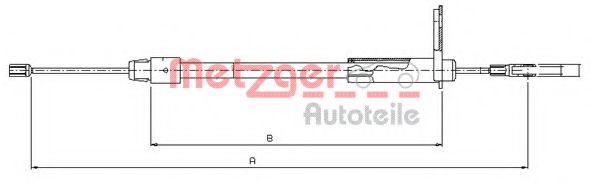 METZGER 10.9435 Трос, стояночная тормозная система для MERCEDES-BENZ C-CLASS SCOUPE (Мэрcэдэс-бэнз С класс сcоупэ) METZGER 10.9435 Трос, стояночная тормозная система для MERCEDES-BENZ C-CLASS SCOUPE (Мэрcэдэс-бэнз С класс сcоупэ)