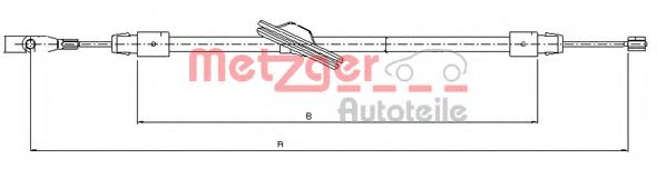 METZGER 10.9436 Трос, стояночная тормозная система для MERCEDES-BENZ C-CLASS SCOUPE (Мэрcэдэс-бэнз С класс сcоупэ) METZGER 10.9436 Трос, стояночная тормозная система для MERCEDES-BENZ C-CLASS SCOUPE (Мэрcэдэс-бэнз С класс сcоупэ)