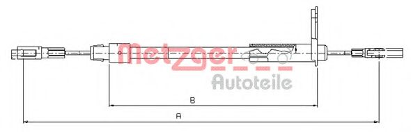 METZGER 10.9441 Трос, стояночная тормозная система для MERCEDES-BENZ E-CLASS (Мэрcэдэс-бэнз Е класс) METZGER 10.9441 Трос, стояночная тормозная система для MERCEDES-BENZ E-CLASS (Мэрcэдэс-бэнз Е класс)