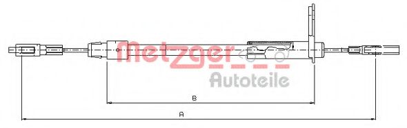 METZGER 10.9442 Трос, стояночная тормозная система для MERCEDES-BENZ E-CLASS (Мэрcэдэс-бэнз Е класс) METZGER 10.9442 Трос, стояночная тормозная система для MERCEDES-BENZ E-CLASS (Мэрcэдэс-бэнз Е класс)