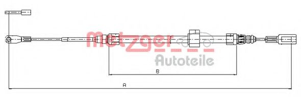 METZGER 10.9882 Трос, стояночная тормозная система для MERCEDESBENZ (Мерседес бенц) METZGER 10.9882 Трос, стояночная тормозная система для MERCEDESBENZ (Мерседес бенц)