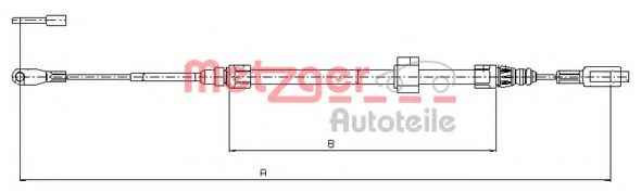 METZGER 10.9883 Трос, стояночная тормозная система для MERCEDESBENZ (Мерседес бенц) METZGER 10.9883 Трос, стояночная тормозная система для MERCEDESBENZ (Мерседес бенц)