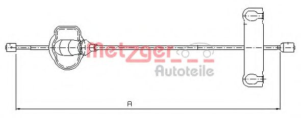 METZGER 11.5501 Трос, стояночная тормозная система для FORD MONDEO (Форд Мондэо) METZGER 11.5501 Трос, стояночная тормозная система для FORD MONDEO (Форд Мондэо)