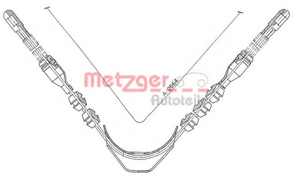 METZGER 11.573 Трос, стояночная тормозная система для OPEL ASCONA B (Опель Асcона б) METZGER 11.573 Трос, стояночная тормозная система для OPEL ASCONA B (Опель Асcона б)